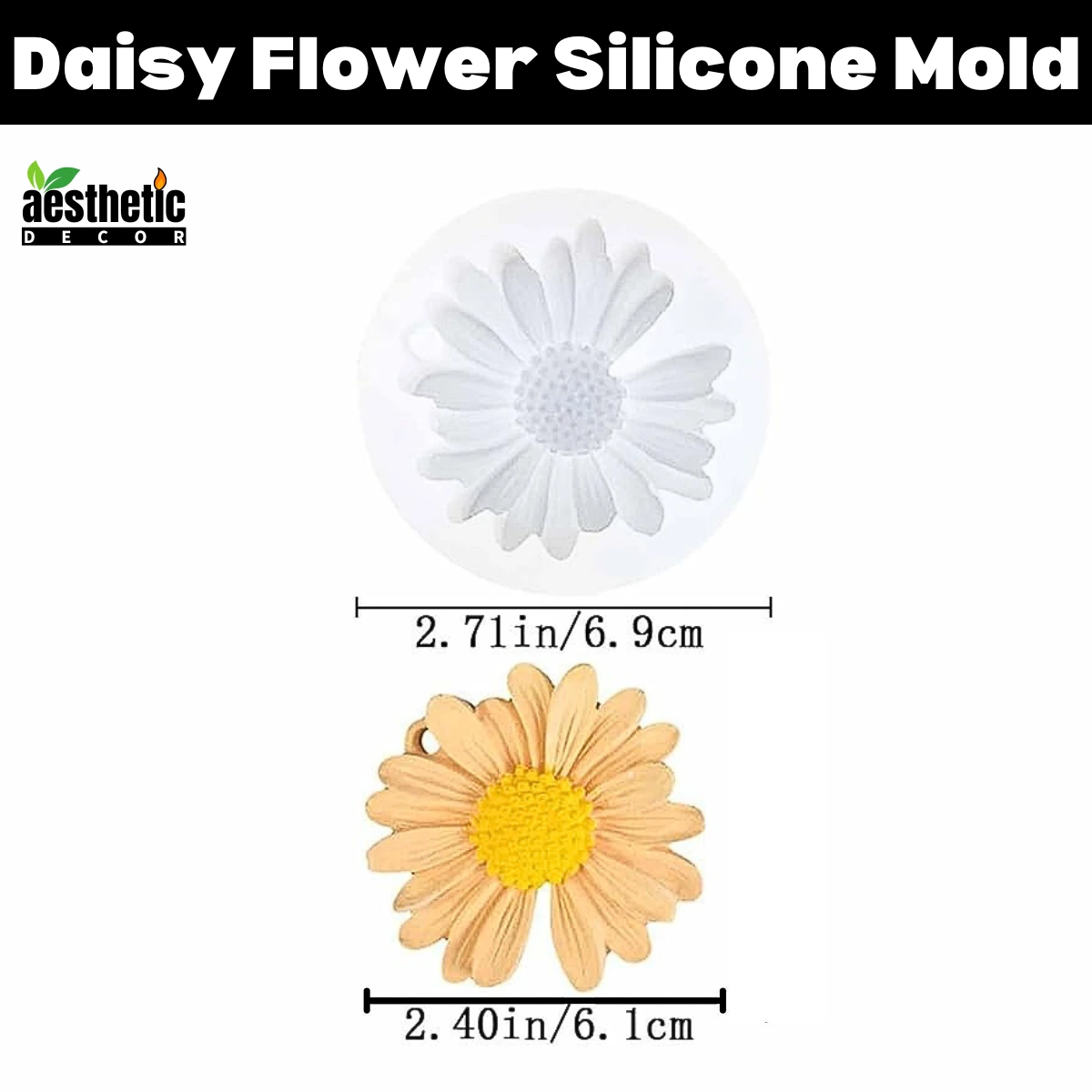 Daisy Flower Silicone Mold Daisy Flower Silicone Mold