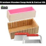 Premium Wooden Soap Mold & Cutter Kit for Cold Process Soap Making