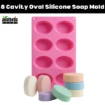 8 Cavity Oval Silicone Soap Mold