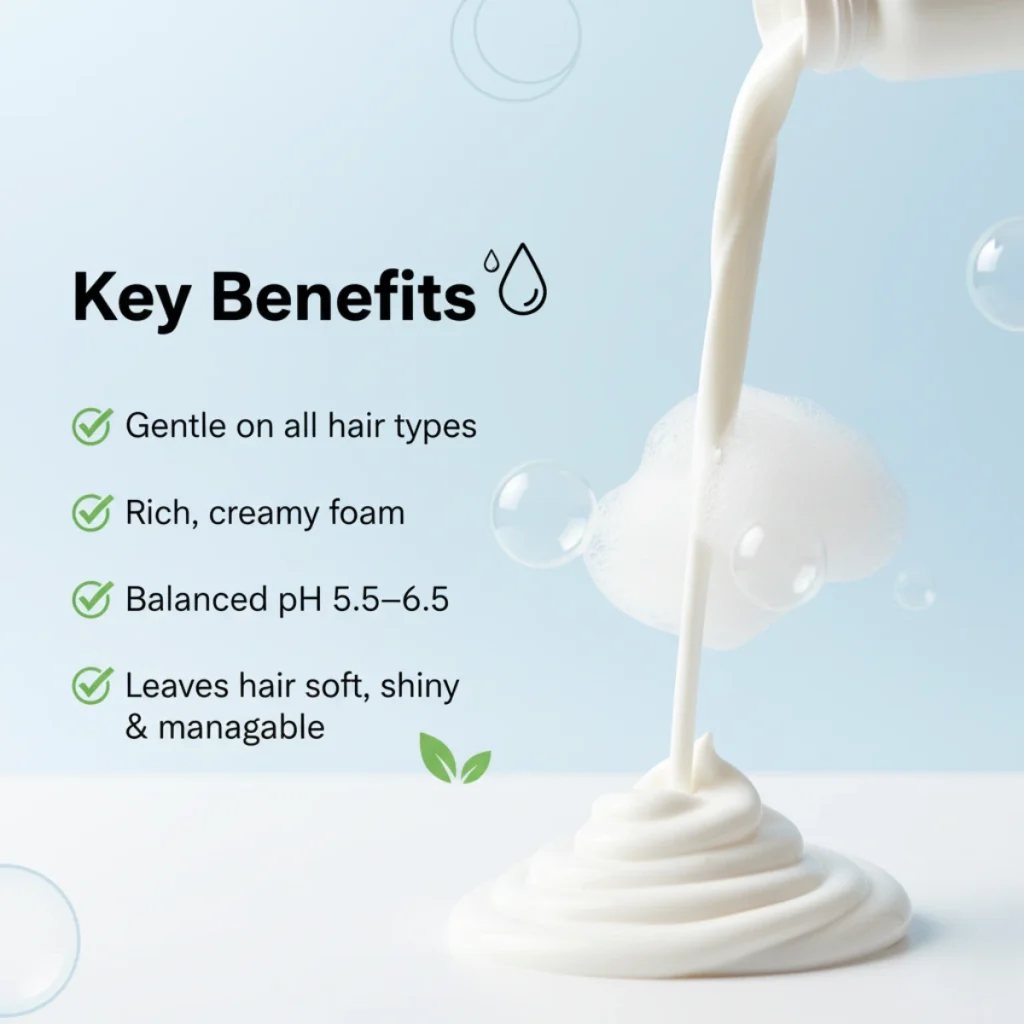 Shampoo Base - SLS & Paraben Free - Benefits