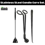 Stainless Steel Candle Care Set - Black Matte