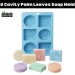 6 Cavity Palm Leaves Silicone Soap Mold