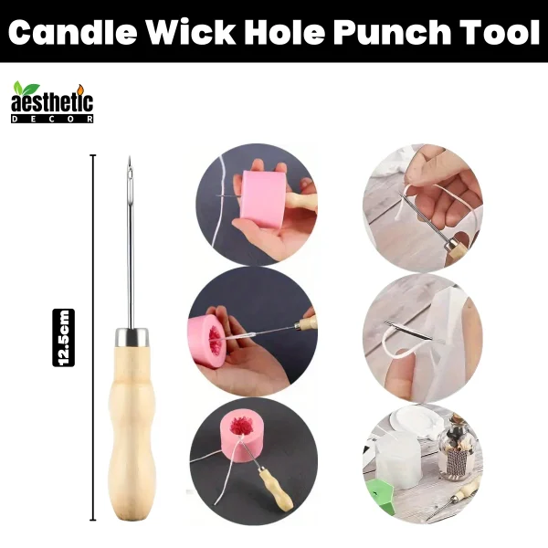 Candle Wick Hole Punch Tool for Silicone Candle Mold