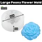 Large Peony Flower Silicone Candle Mold