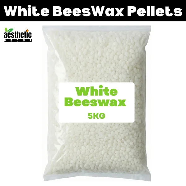 White Beeswax Pellets For Candle Making - 5KG
