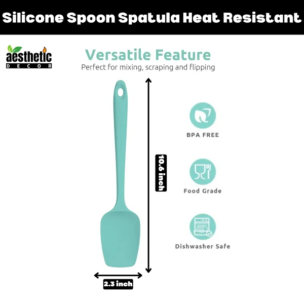 Silicone Spoon Spatula Heat Resistant