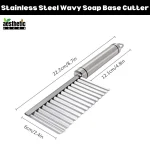 Stainless Steel Wavy Soap Base Cutter Size