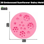 3D Embossed Sunflower Daisy Silicone Mold