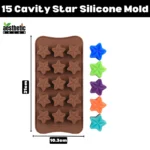 15 Cavity Star Silicone Mold