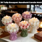 3D Tulip Bouquet Handheld Candle Mold