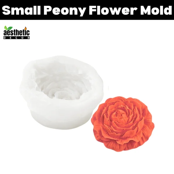 Small Peony Flower Silicone Mold