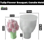 Tulip Flower Bouquet Candle Mold