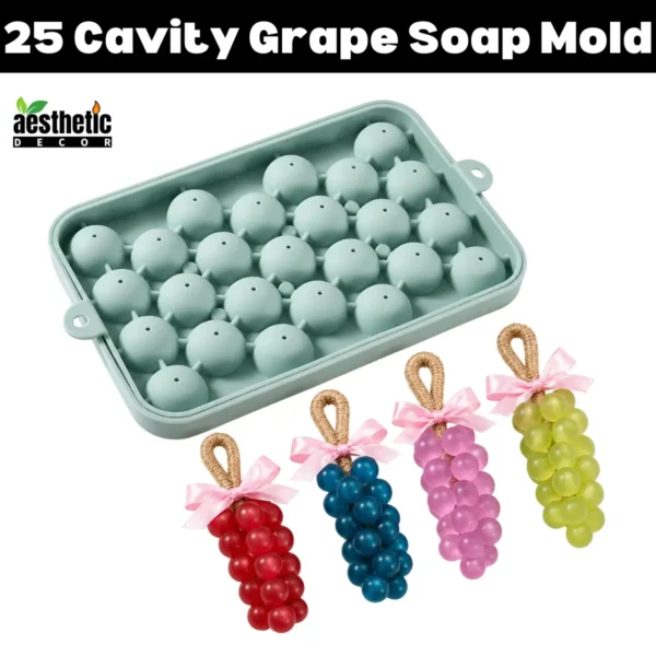 25 Cavity Grape Silicone Soap Mold
