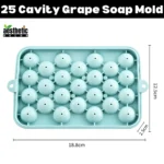 25 Cavity Grape Silicone Soap Mold Size