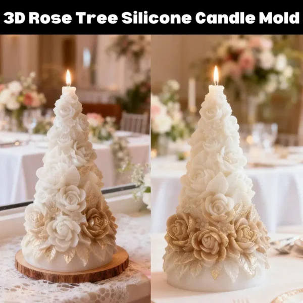 3D Rose Tree Candle Mold