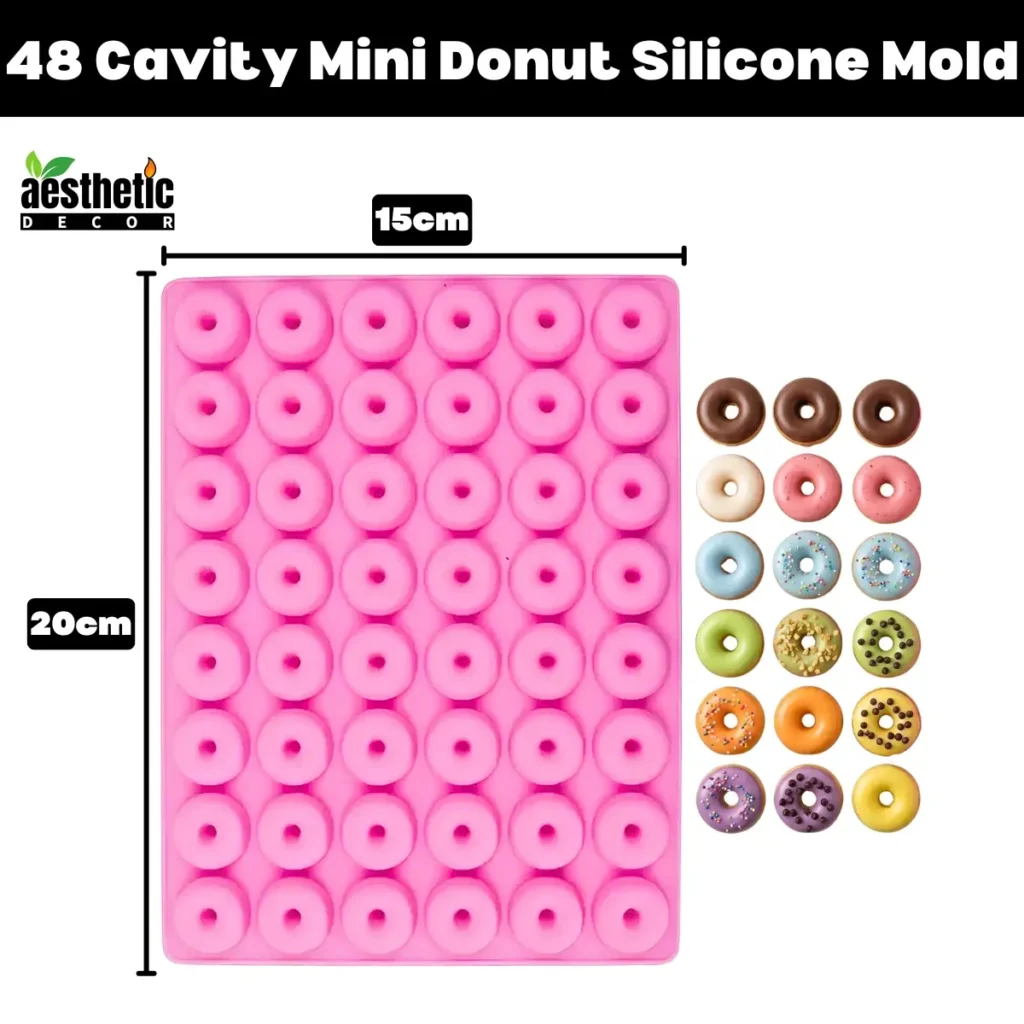 48 Cavity Mini Donut Silicone Mold