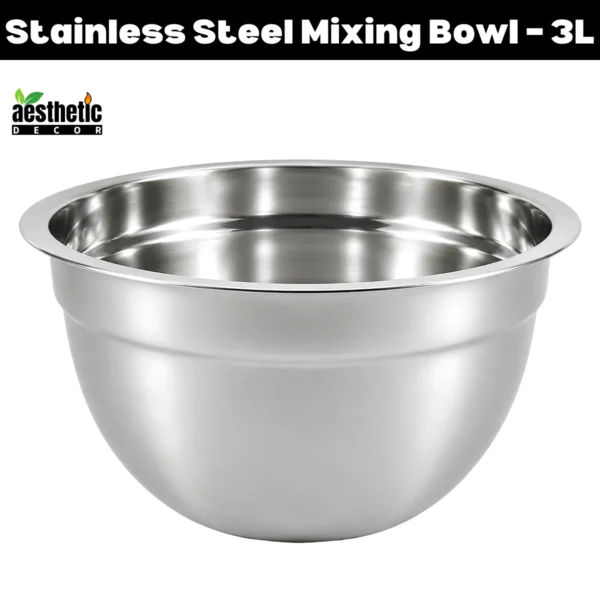Stainless Steel Mixing Bowl For Cosmetic Making - 3L