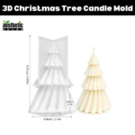 3D Christmas Tree Silicone Candle Mold